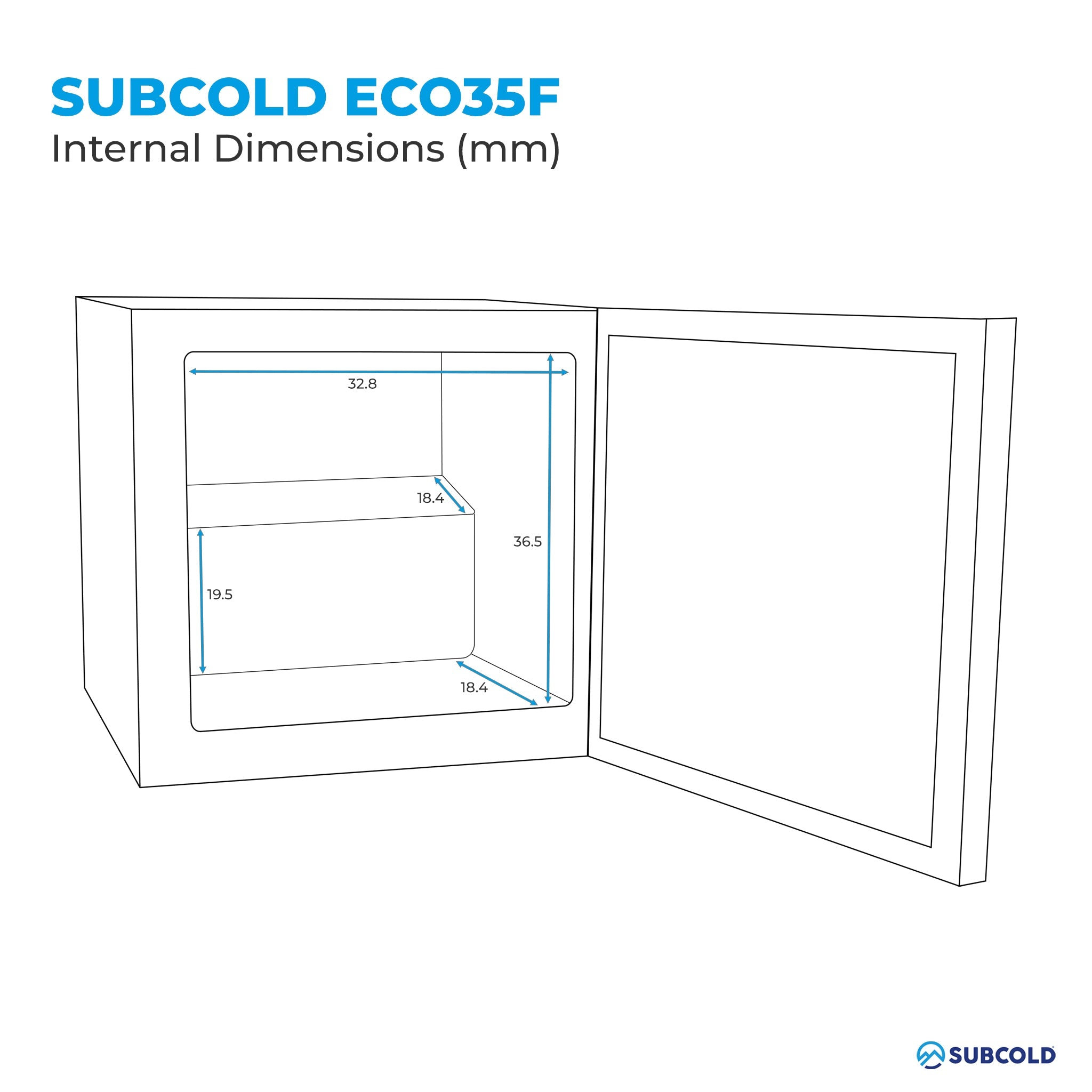 Subcold Eco35F Mini Freezer - Black | Refurbished