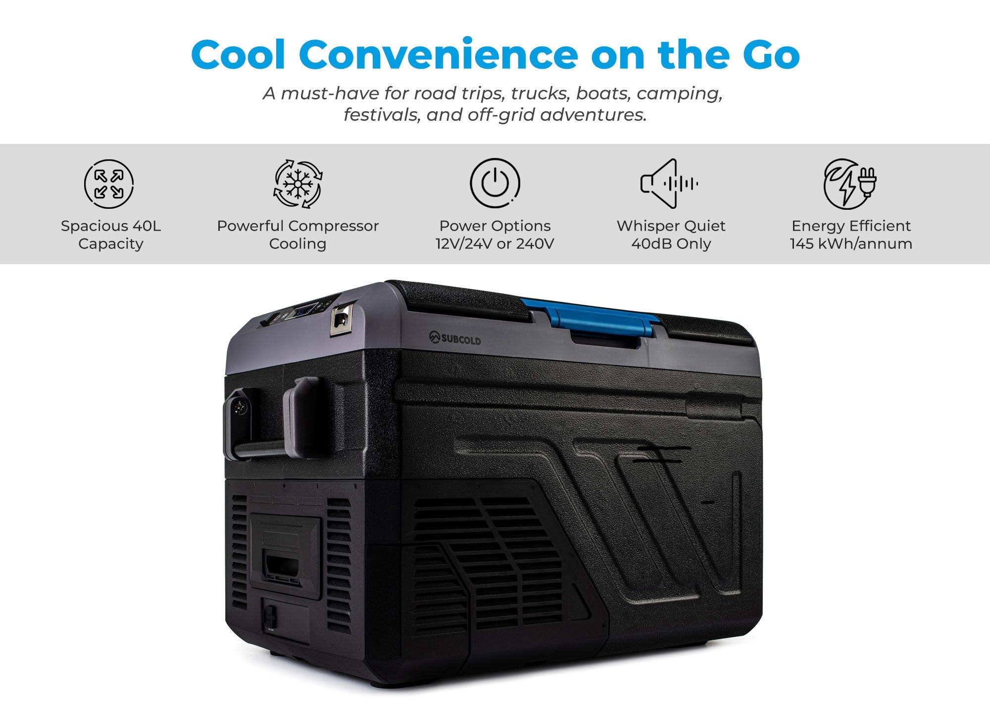 Subcold Trek40 Portable Car Fridge Refurbished
