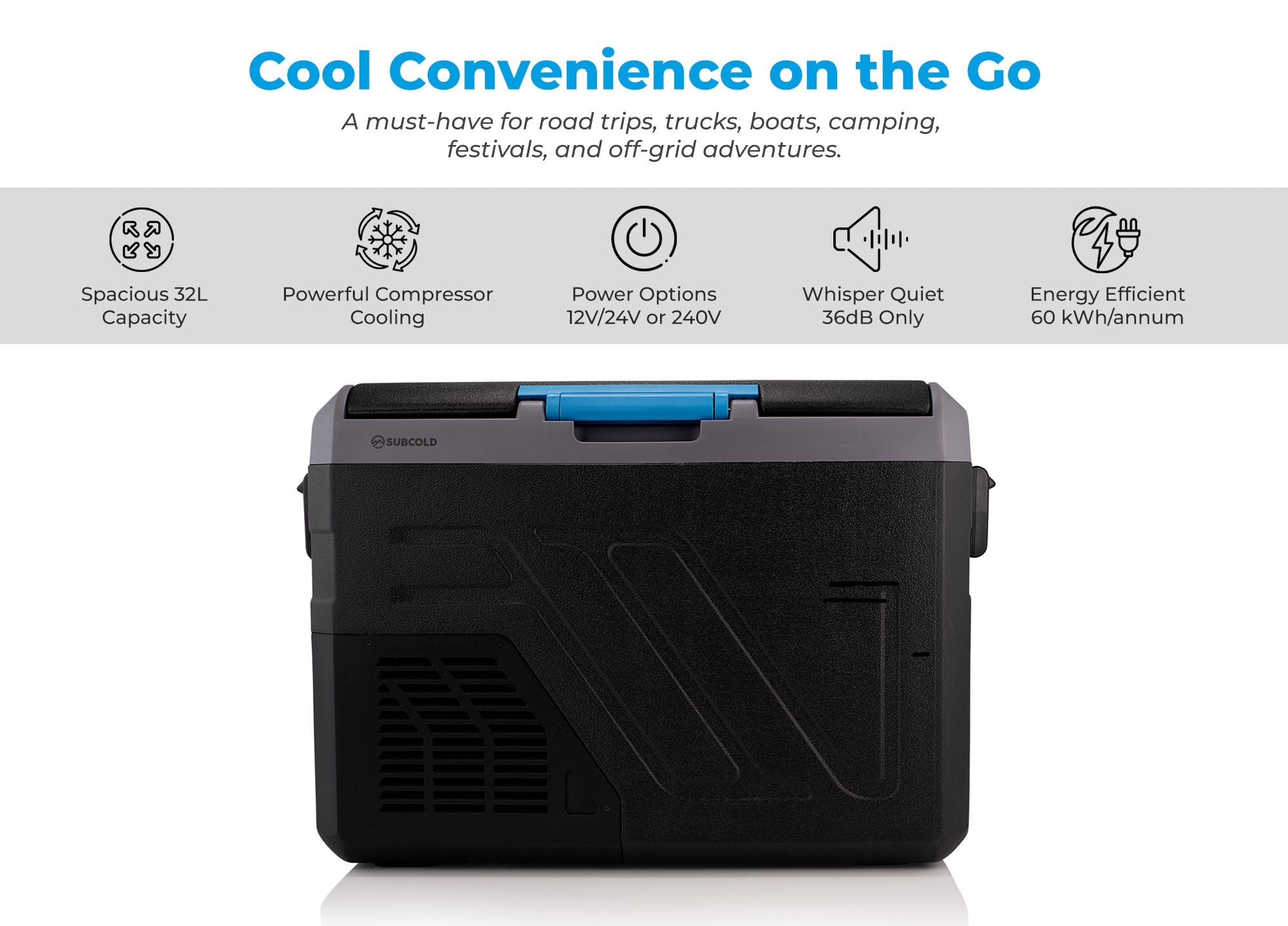 Subcold Trek32 Portable Car Fridge | Refurbished