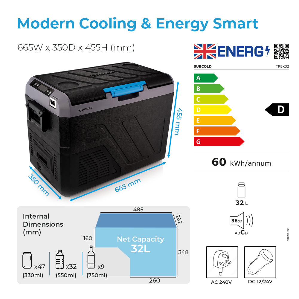 Subcold Trek32 Portable Car Fridge | Refurbished